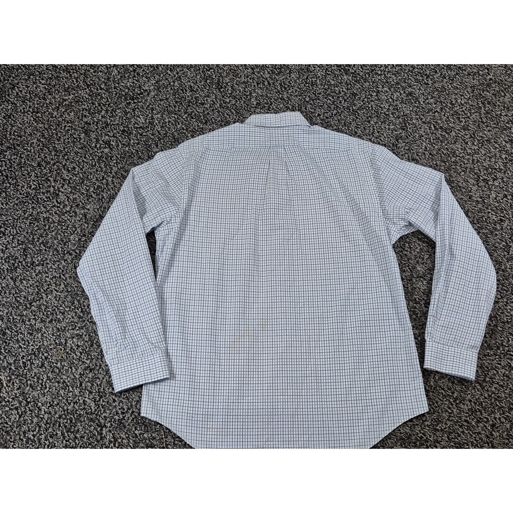 Polo Ralph Lauren Button Down Long Sleeve Size Large Blue Check Mens - Picture 8 of 8
